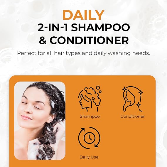 RA COSMETICS Batana Oil 2-in-1 Strengthening Shampoo & Conditioner Promotes Hair Growth, Reduces Hair Thinning, Hydrates & Repairs Dry, Damaged Hair Sulfate & Paraben-Free Natural Hair Care - 8oz