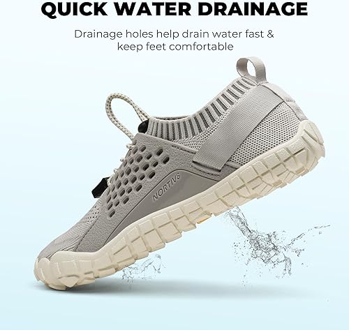 Miniatura 3 de NORTIV 8 Zapatos de agua de secado rápido para mujer, sensación de pies desnudos, para deportes acuáticos, para la playa o la piscina, para nadar