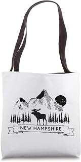 New Hampshire Mountain Moose | Cool New Hampshire Gift Tote Bag