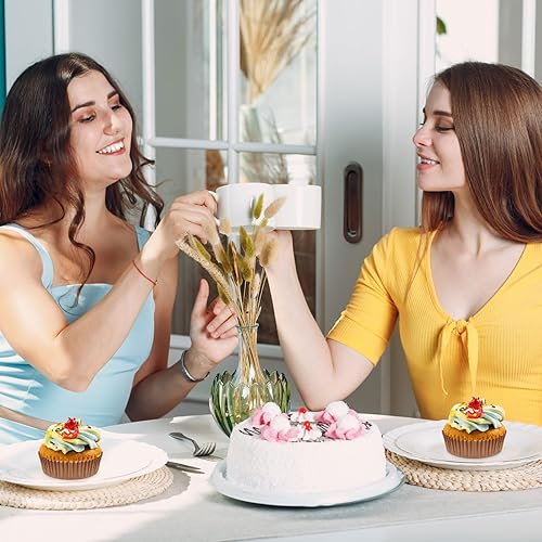 Miniatura 6 de Uiifan Forros desechables redondos para cupcakes, papel para hornear, envoltorios de papel para magdalenas, microondas, horno, molde para aperitivos