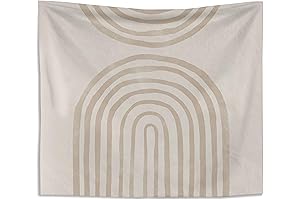 Beige Cream Tapestry Wall Hanging for Boho Aesthetic