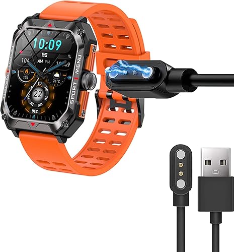 Compatible con cargador de relojes inteligentes FreeDvigor, cargador de repuesto de cable de carga USB magnético compatible con relojes inteligentes