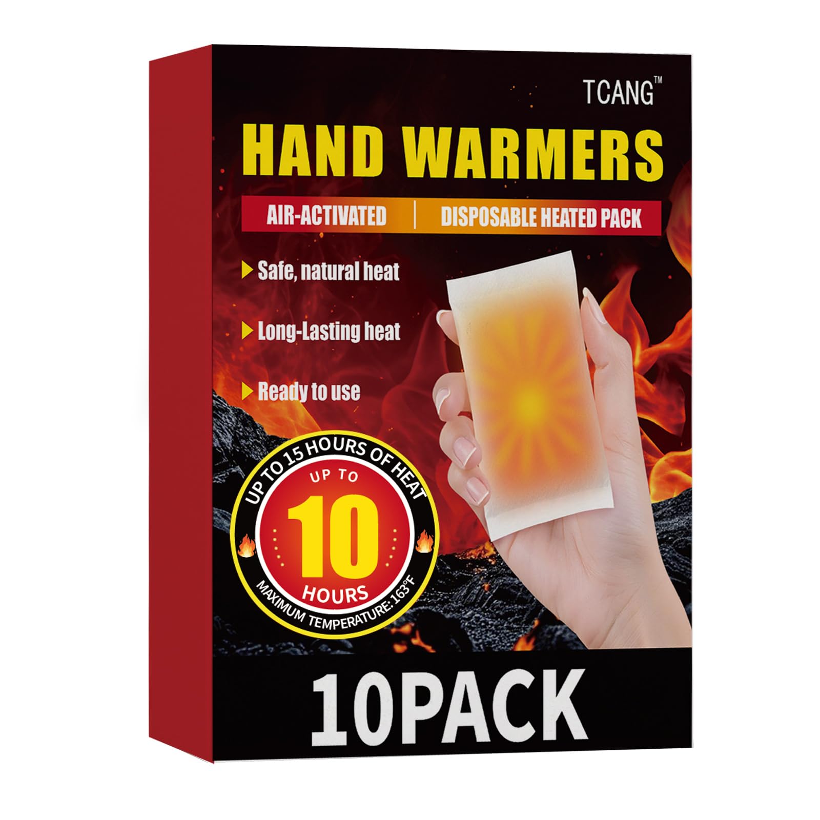Disposable Hand Warmers - Long-Lasting Air-Activated Heat Packs up to 10 Hours, All Natural & Portable for Camping, Fishing, Hunting, Outdoor Sports, Winter Work, Gifts for Men and Women-image-47