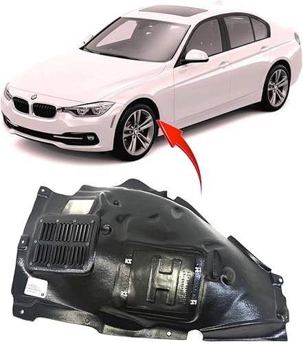 FitParts Compatible con guardabarros delantero izquierdo del lado del conductor BMW Serie 3 Sedan Wagon 2013-2018. Nuevo, plástico y listo para