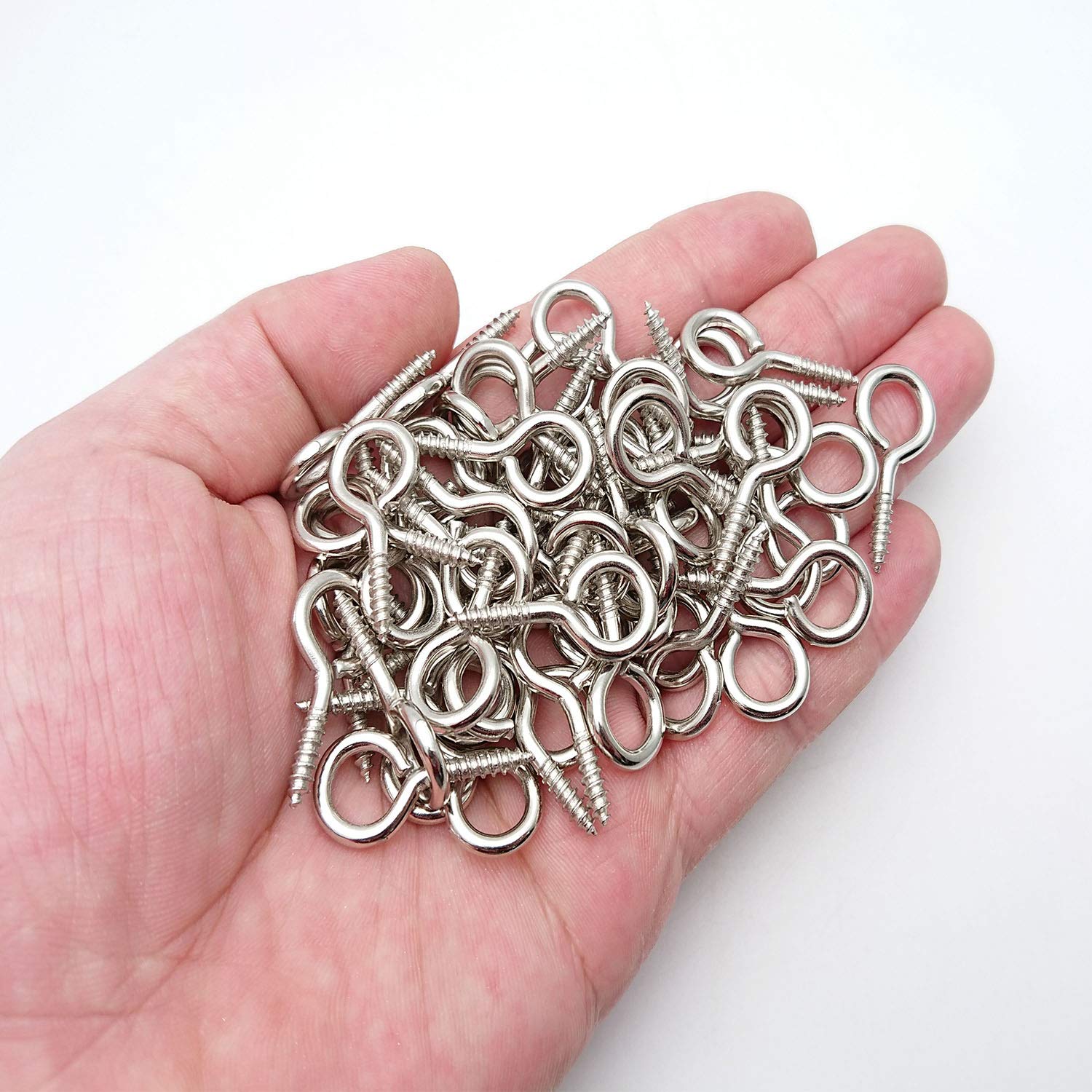 Picture Frame Eyelets Black Eyelets For Crafts 100PCS 1 Inch Small Screw Eye Pins - Black ...