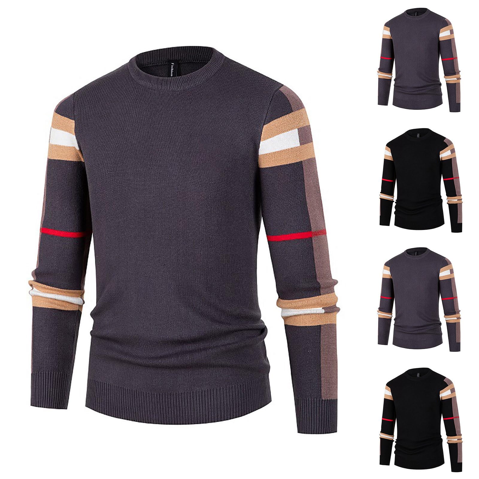 SRZYMJ Male Strickpullover Pullover V Ausschnitt Herren Winterpullover Strickpullover Männer Grobstrickpullover Regular Fit Strickpulli Samt Sakko Kapuzenpullover Fahrrad Softshelljacke Pullover