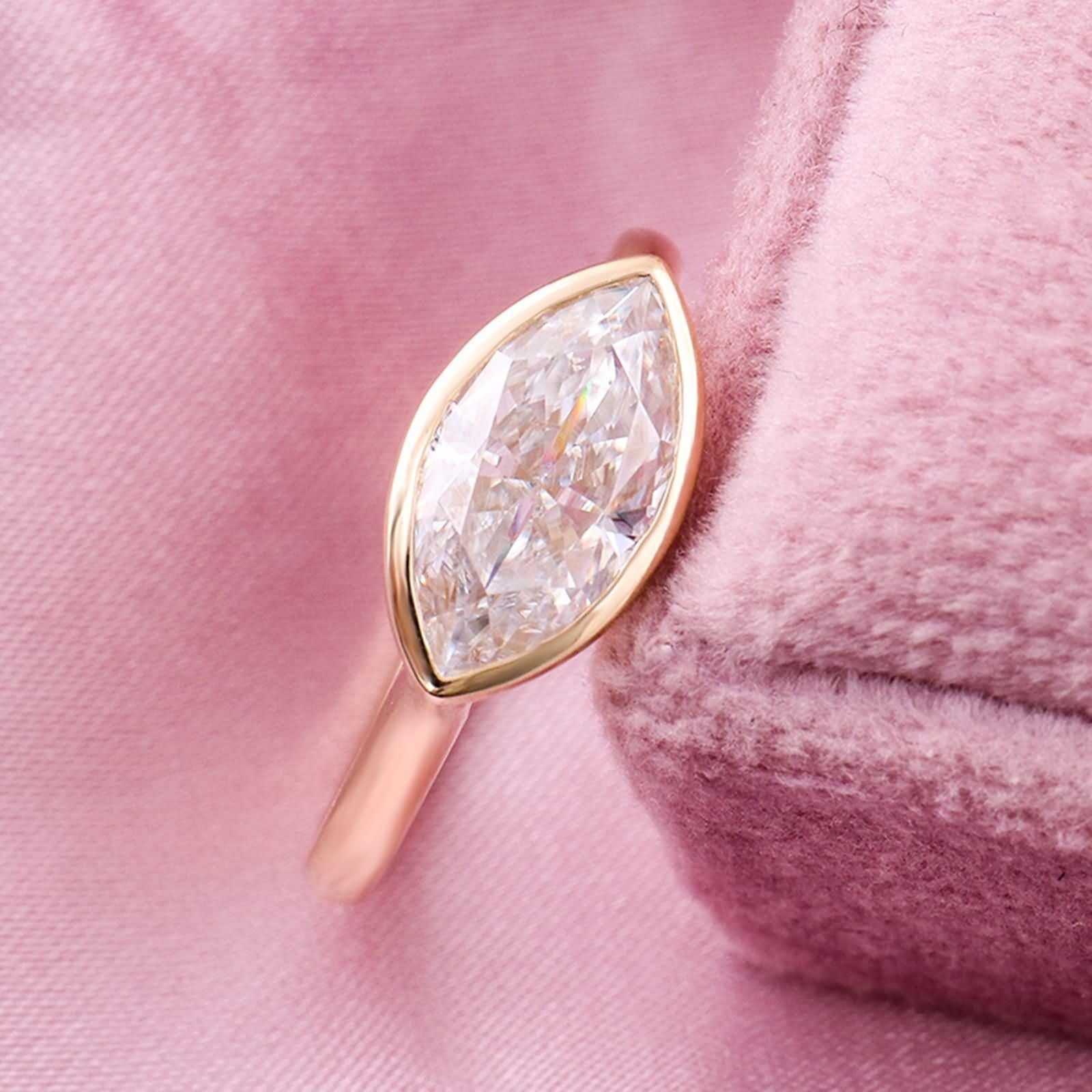 Pierścionek damski z prawdziwego złota 375/585/750, pierścionek ślubny z moissanite 2ct D Color VVS1 pierścionek zaręczynowy 9K/14K/18K złoto pierścionek z grawerunkiem