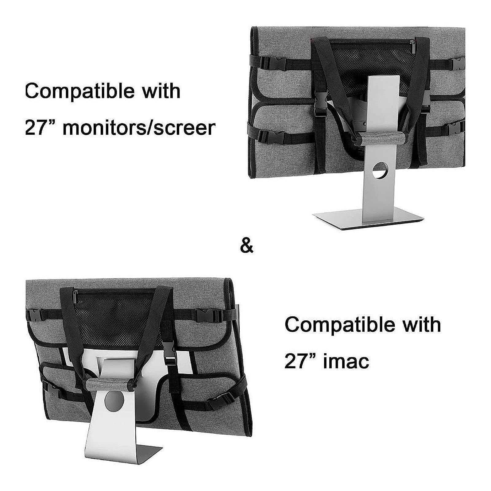 Estuche de Transporte para Monitores de Computadora de Escritorio, Bolso de Mano, Bolsa de Almacenamiento para