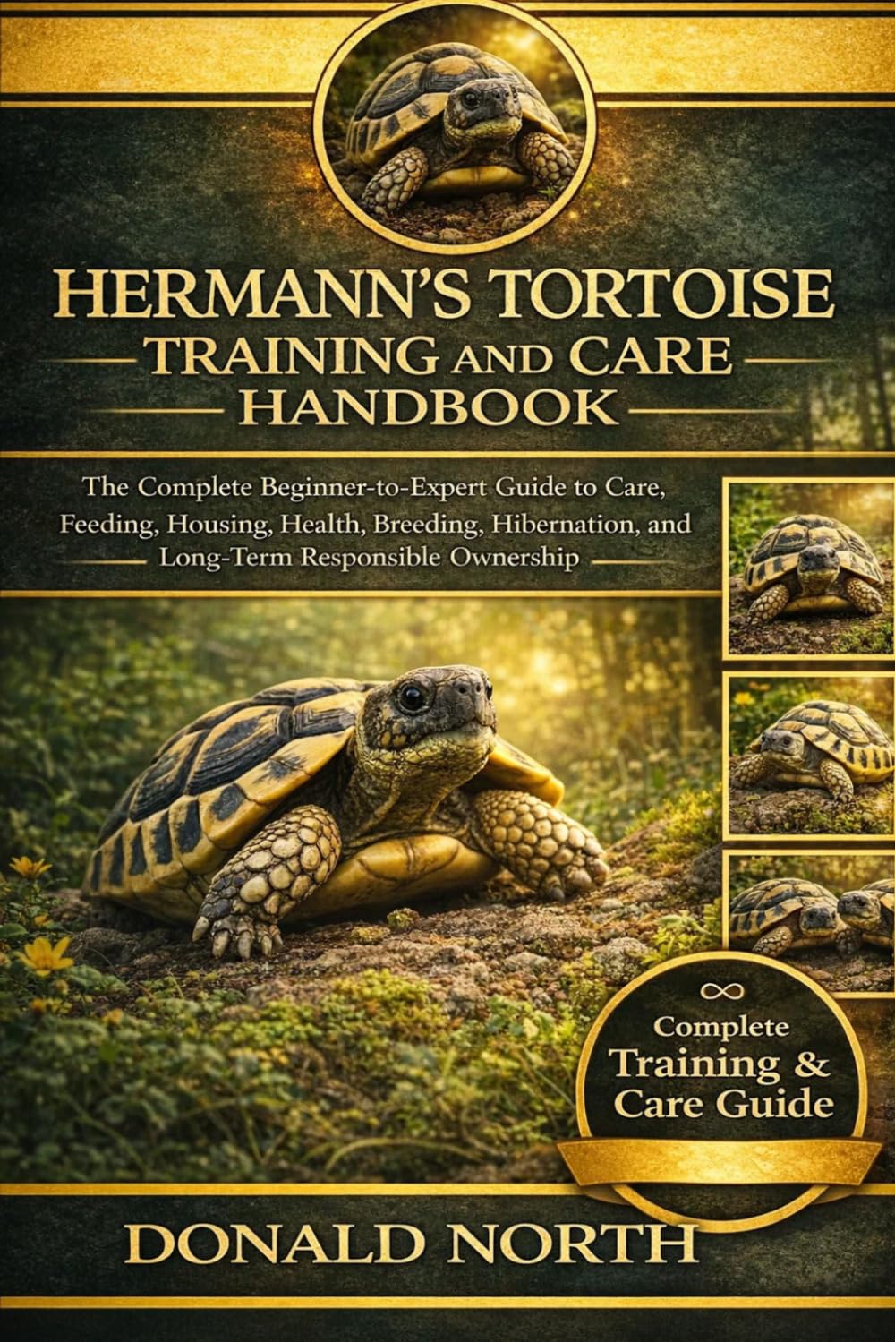 HERMANN'S TORTOISE TRAINING AND CARE HANDBOOK: The Complete Beginner-to-Expert Guide to Care, Feeding, Housing, Health, Breeding, Hibernation, and Long-Term Responsible Ownership.