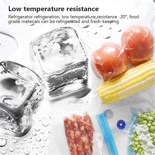 Miniatura 6 de Vilihkc 10 bolsas de sellado al vacío para alimentos, para máquina de cocina, siempre fresca, selladora de calor (con una bomba de mano)