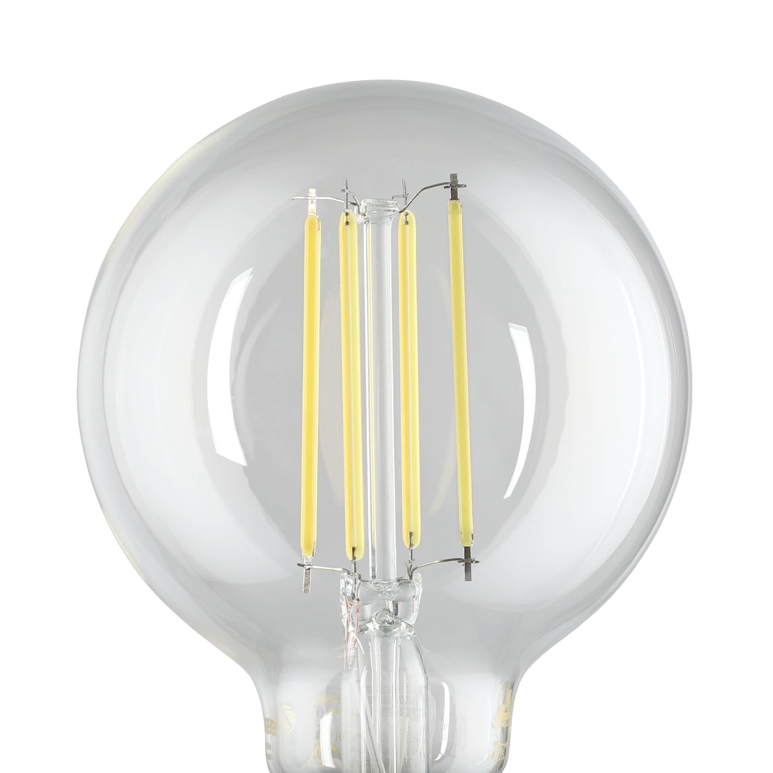 Eglo Connect.z Smart Home E27 LED Filament Light Bulb, G80, ZigBee, app and Voice Control, dimmable, Neutral White, 806 Lumen - Image 4