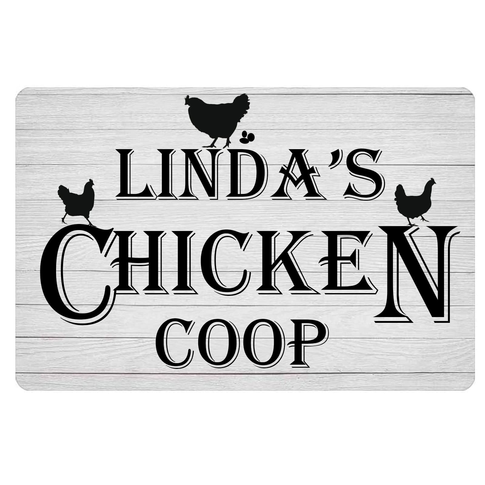 Personalized Farmhouse Chicken Coop Signs Country Farmhouse Kitchen Chicken Decor Vintage Chicken Coop Accessories Home Decor