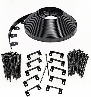 EasyFlex 3000-100C Traditional No-Dig Landscape Edging, 100 Feet, Black