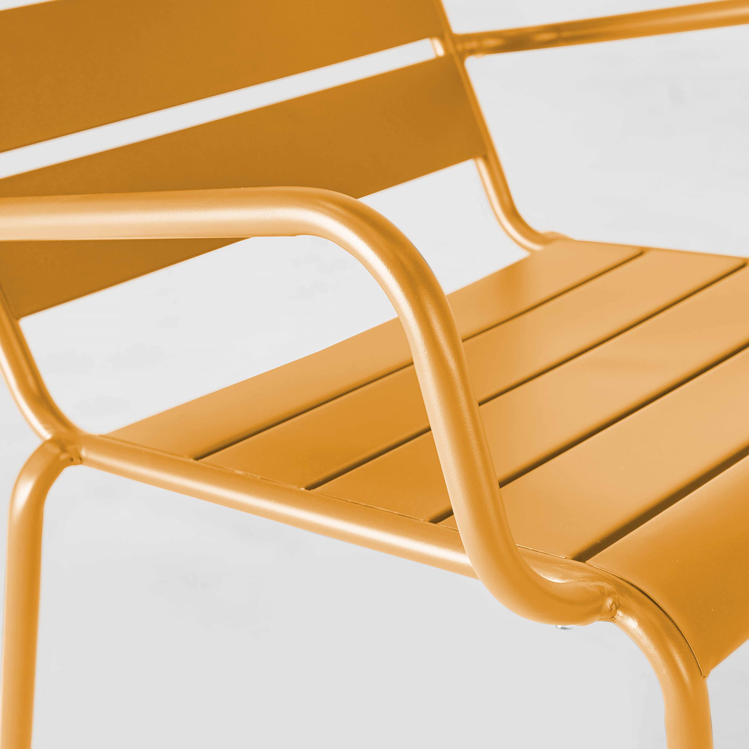 Palavas - Sillón Relax de metal amarillo