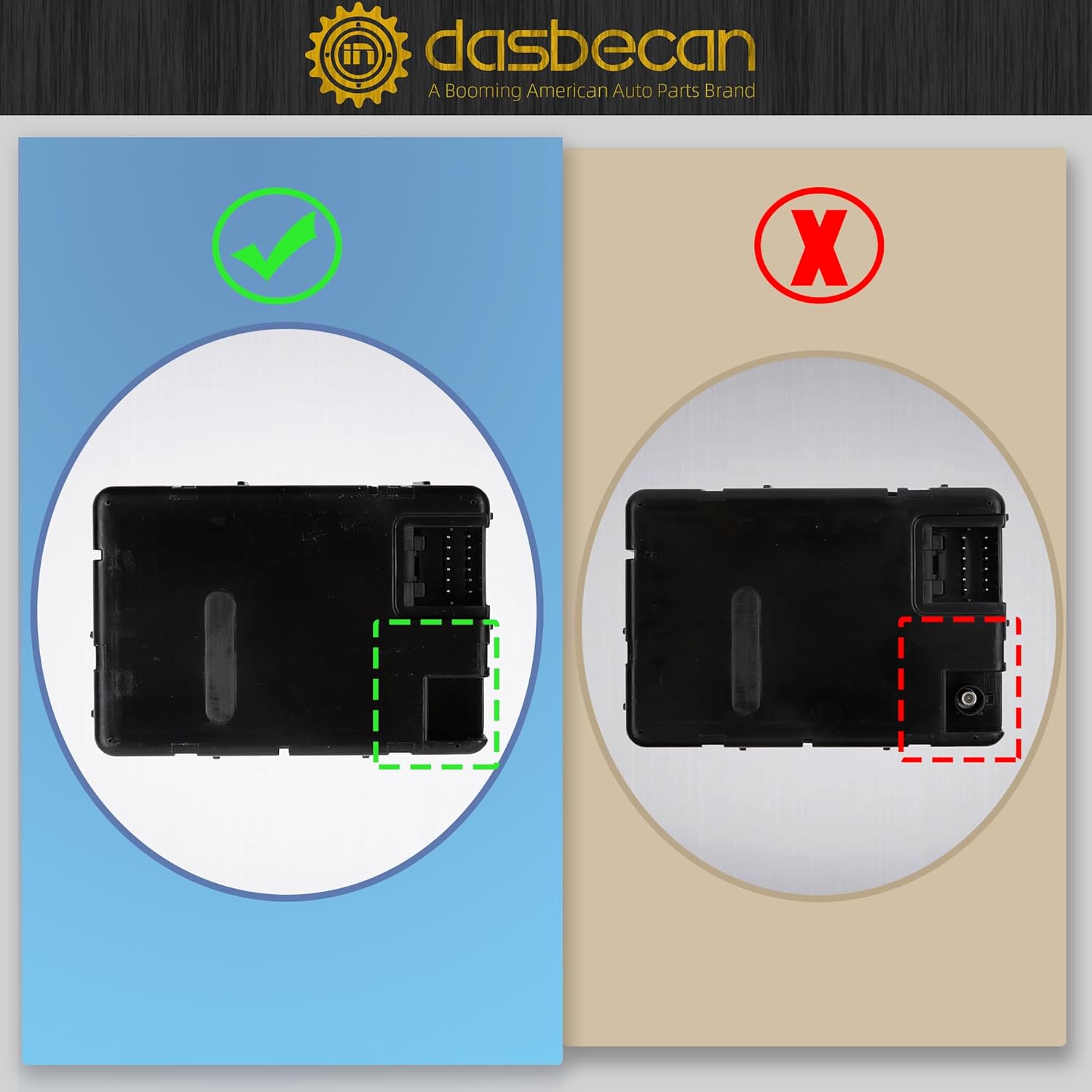 Dasbecan 601-082 Wireless Ignition Module Switch (Need Programming) Compatible with 2011-2013 Dodge Challenger, Ram 1500 2500 3500 4500 5500, Jeep Grand Cherokee Replace# 68105739AC 5026533AE