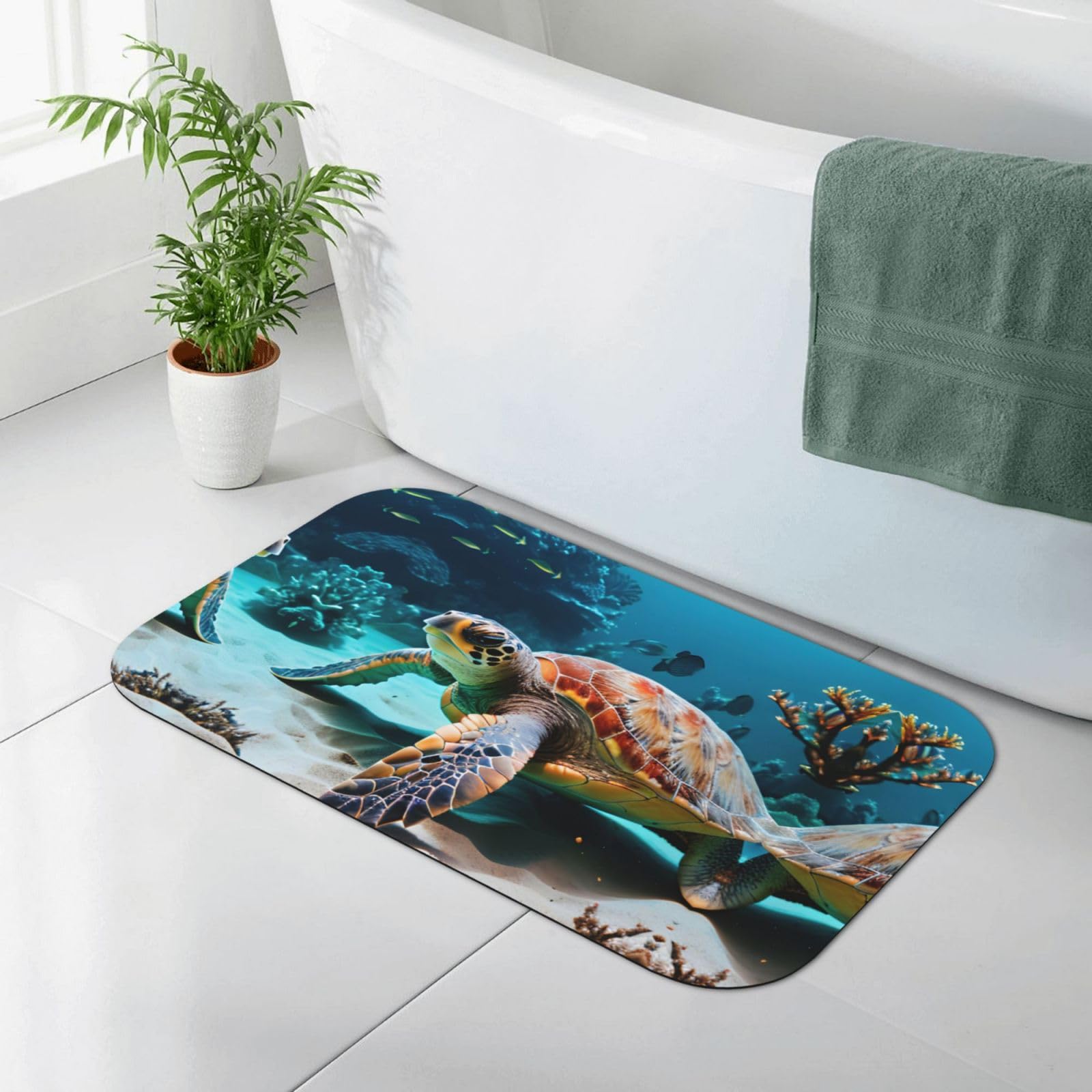 Tapis de bain en terre de diatomée pour une douche moderne et zen