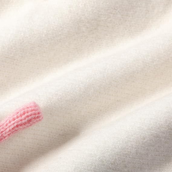 Girl's Bow Knitted Cardigan Cute Toddler Long Sleeve Crewneck Cardigans Cropped Sweater Outwear