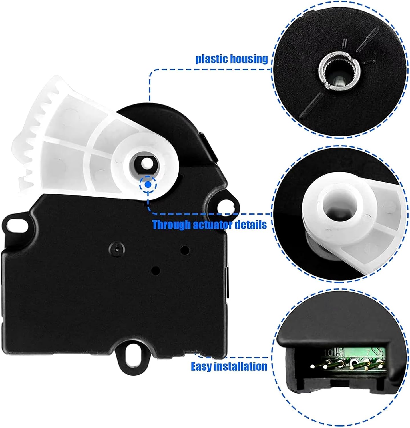 Replacement Parts for Oldsmobile for Bravada 2003 2004 5 Pins Car HVAC Heater Air Blend Door Actuator Motor 604-110 52402610 89018384 89018675 1573596 15-73596