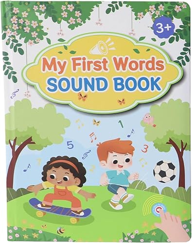 First English Words Book Sound - Libro educativo, dispositivo de aprendizaje interactivo para hablar, guía de audio de construcción de vocabulario