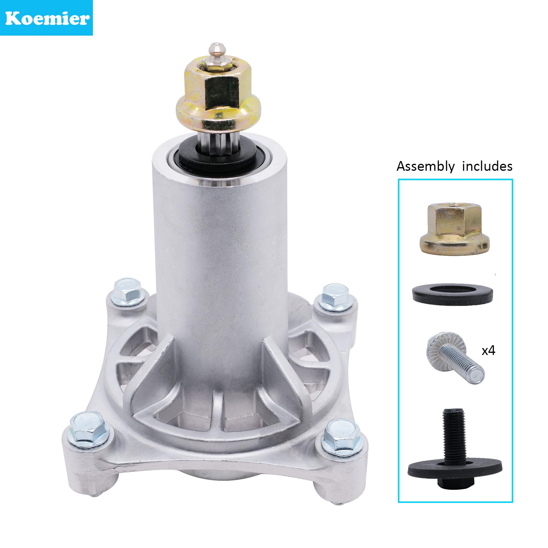 2 piezas de husillo para cortacésped AYP 187292 Dixon 532192870 Husqvarna 532192870 532187292 532187281 539112057 587125401 587820303030 1 Ariens 2 1546238 por 4 pernos roscados Zerk