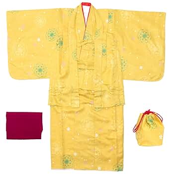 キョウエツ 着物 CCM B キッズ 5点セット(着物、羽織、襦袢、帯、巾着) WY-20 子供 女の子 お正月 七五三 雛祭り ガールズ