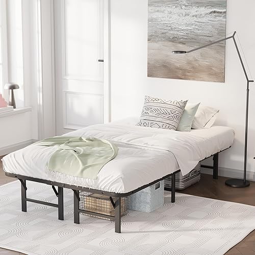 RestVille Cama plegable individual con estructura de listones de acero resistente, 16 pulgadas de alto, no necesita somier, fácil montaje, sin disponible en Yaxa Guatemala