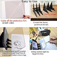 Vista 4 de B5 Drawing Tracing Board Light Copy Pad Optical Image Reflection Projector Wireless Copy Board DIY Shadow Mirror Tracer with Stand for Artist