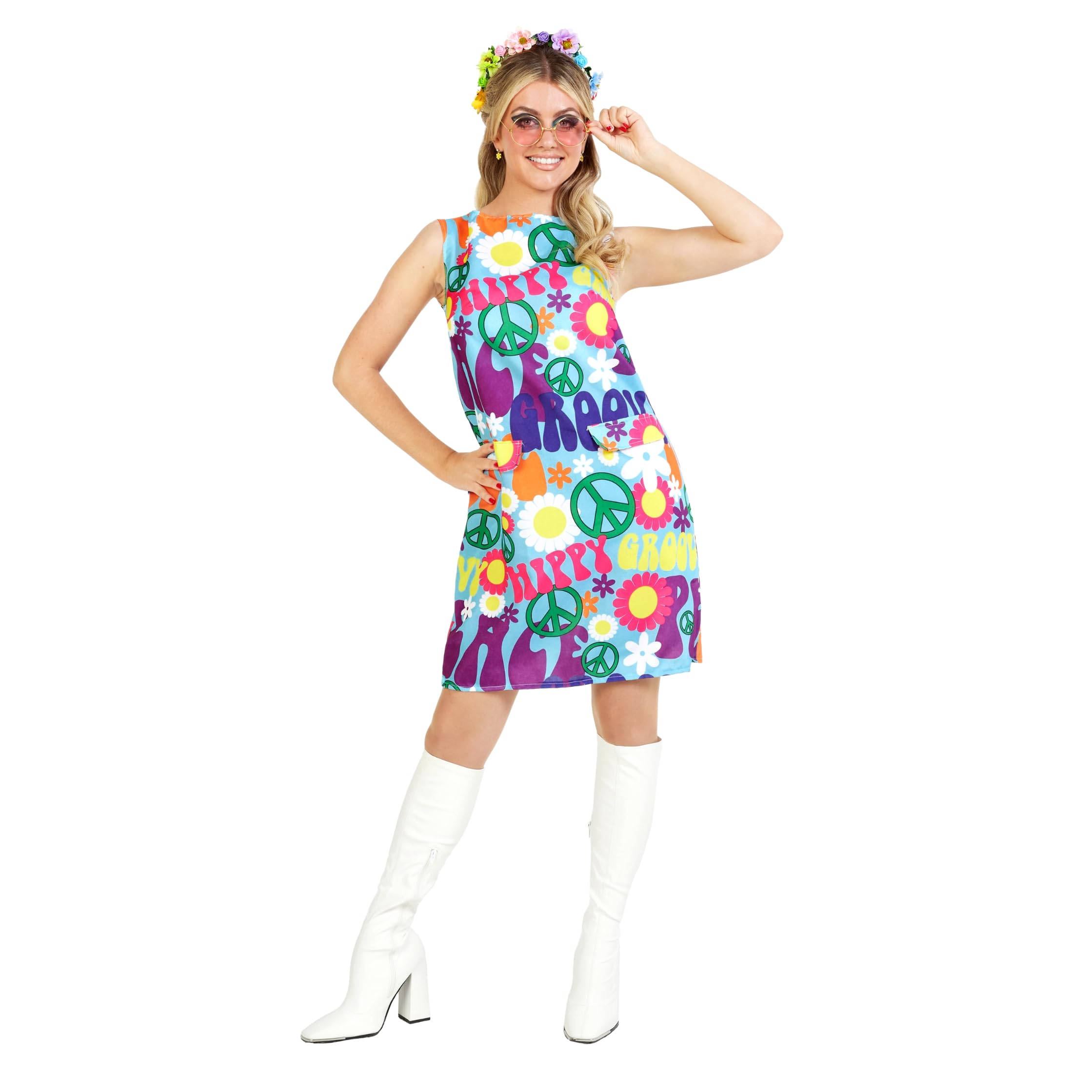 Costume Disco Groovy Anni 70 Per Donna: Costumi Adulti,e Vestiti Di Carnevale Online - Foto 9