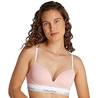 Calvin Klein Reggiseno Push-up Donna Plunge con Ferretto, Rosa (Buff Pink)