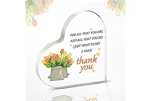 Meaningful Gift Ideas: Acrylic Heart Plaque Farewell Gifts for Coworkers