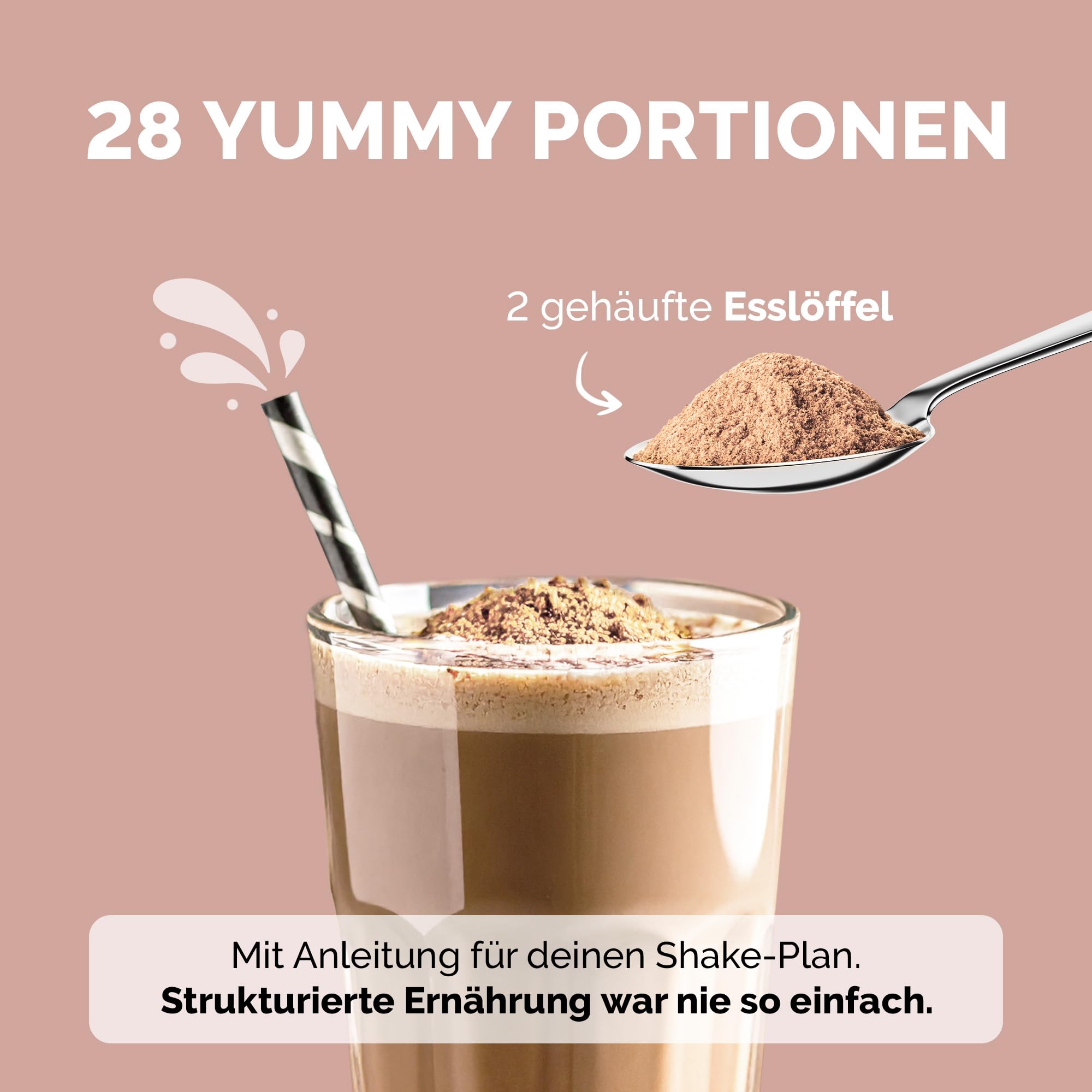 OFFSET Nutrition Abnehm Shake Frappuccino [nur 208 KCAL pro Shake] - 28 Portionen | Mahlzeitersatz | Diät Shake mit 24 Vitaminen & Mineralien | Glutenfreie Trinkmahlzeit