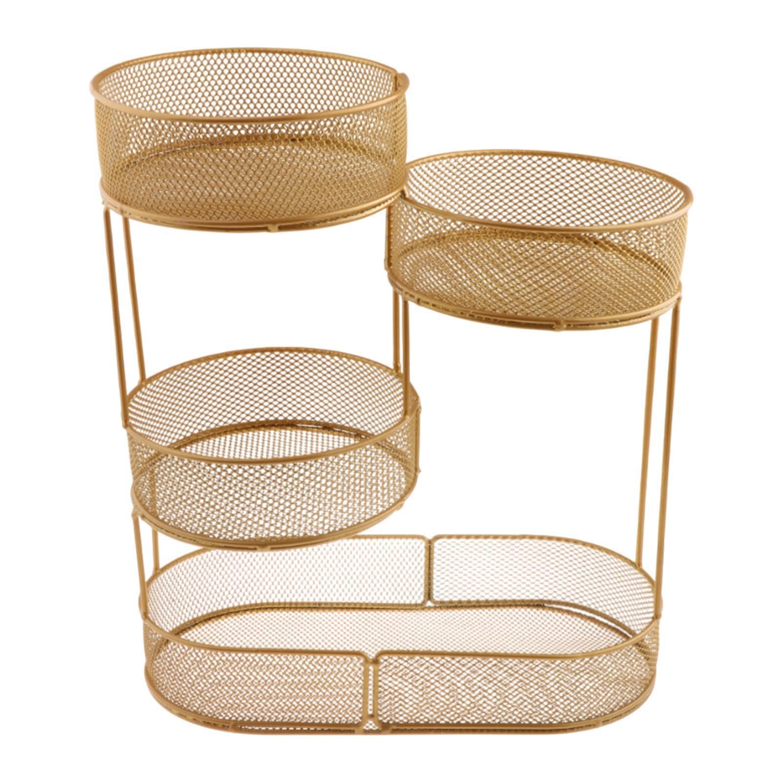 KTUXZCI Multi Countertop Vegetable Bowl And Sturdy Fruit Basket Organization Of Breads And Snacks Countertop Vegetable Bowl Kitchen Rack Convenie Onion Potato