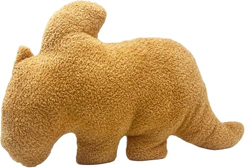 Dino - Almohada de pepita de pollo Triceratops de 16 pulgadas, almohada de peluche suave para decoración de habitación linda, regalo único para