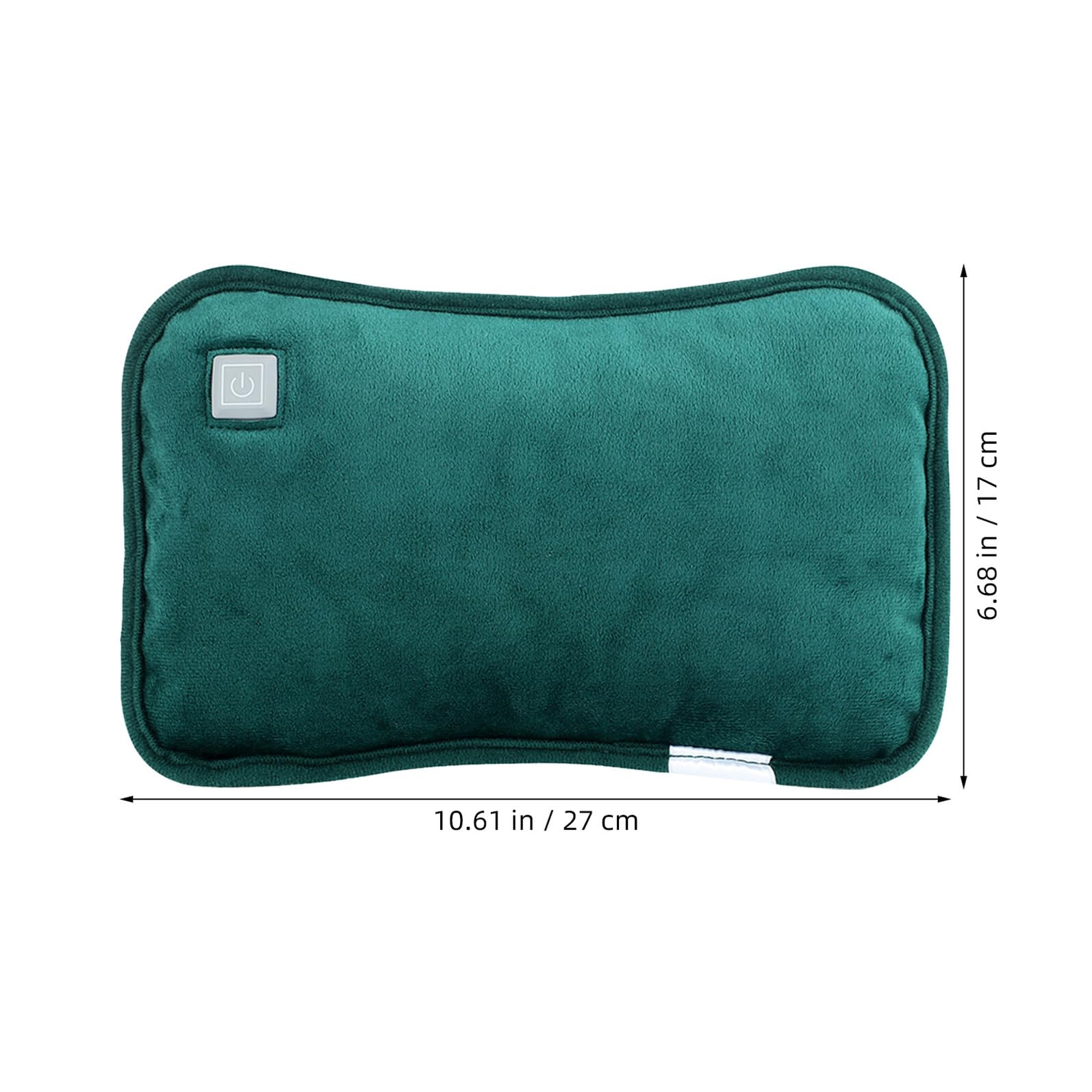 Alipis Bouillotte Électrique USB Rechargeable sans Eau Chauffe-Mains Portable Respirant Niveaux de Température Chauffe-Ventre et Dos Housse Thermique et Confortable Vert