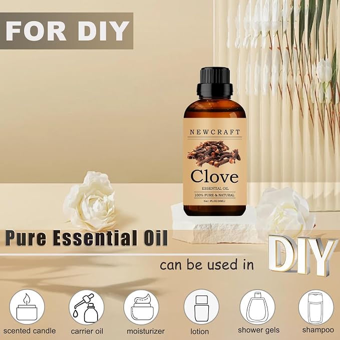 Aceite esencial de Clavo 1 Fl Oz para aromaterapia miniatura 4