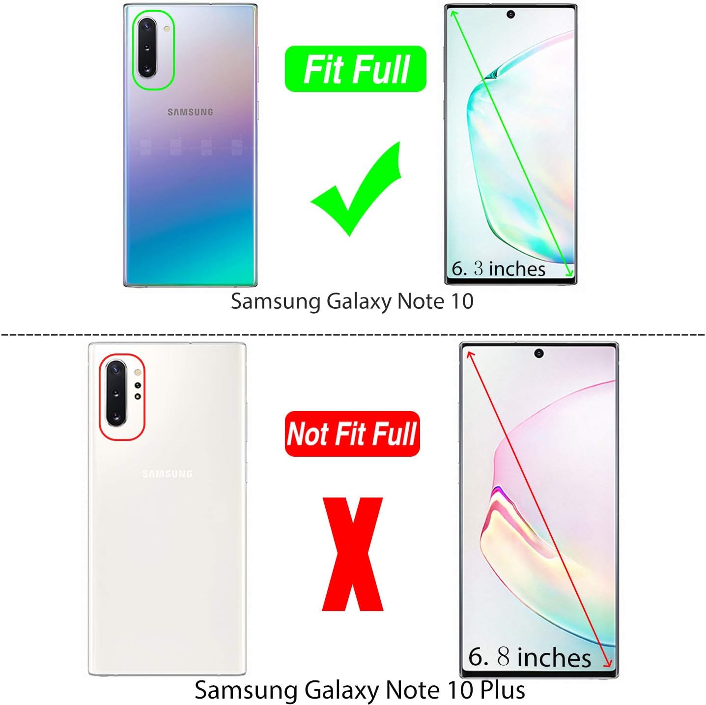 Compatible for Samsung Galaxy Note 10 Case with HD Screen Protector, Gritup Military-Grade Magnetic Kickstand Ring Dual Layer Shockproof Protective Phone Case for Samsung Note 10 Purple