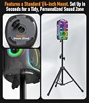 Bluetooth Speaker Loud, 240W Peak Portable Wireless Party Speakers, BT5.4, Boost Bass, 24H, Fast Charge, IP65 Waterproof, TWS Pairing, RGB Lights for Outdoor, Beach, Camping, Backyard, Work, Home
