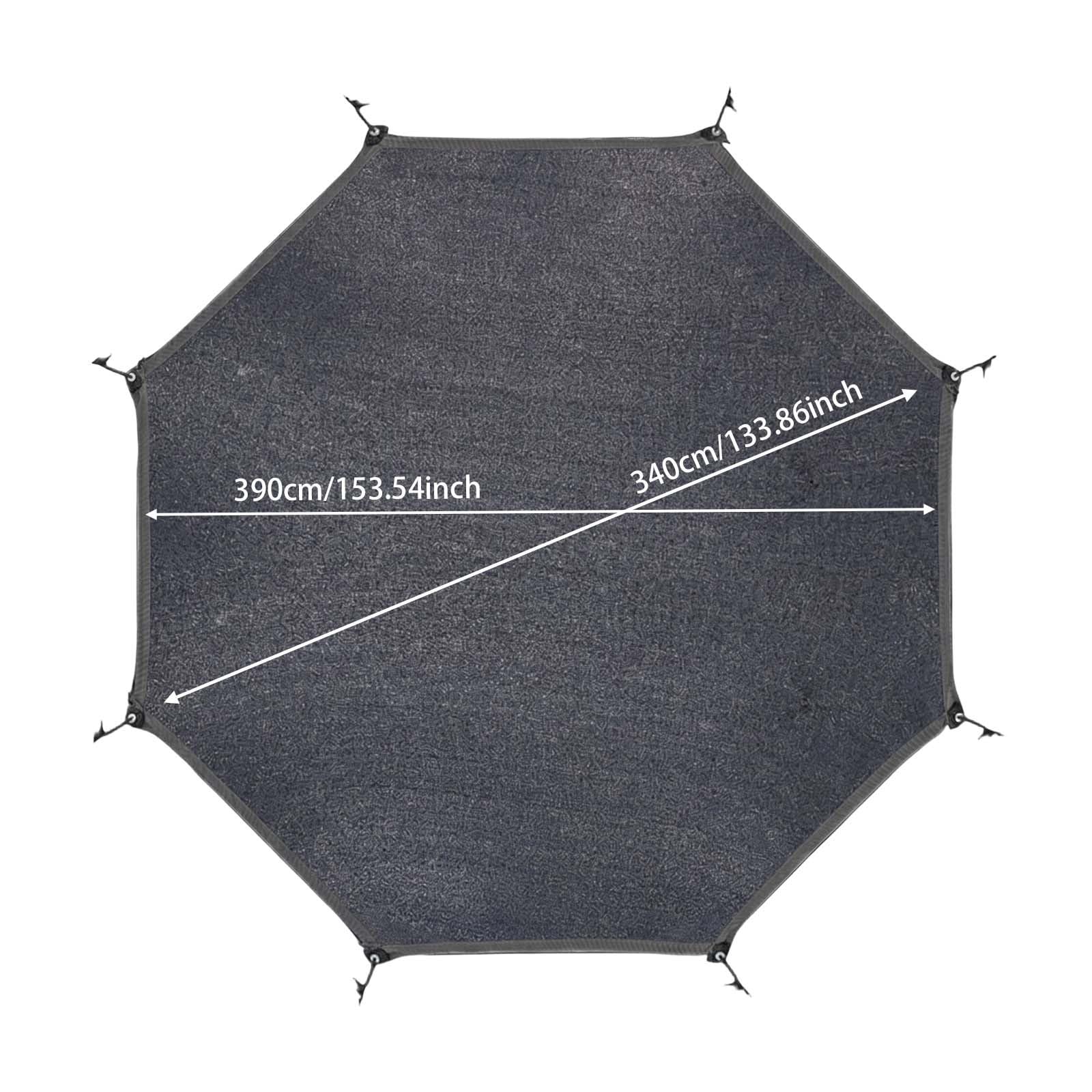 Trampolin Sonnenschutz, UPF 50+ Trampolin Sonnendach für 8 Stangen, Wasserdicht Windfest Outdoor Sonnenschutz Zubehör
