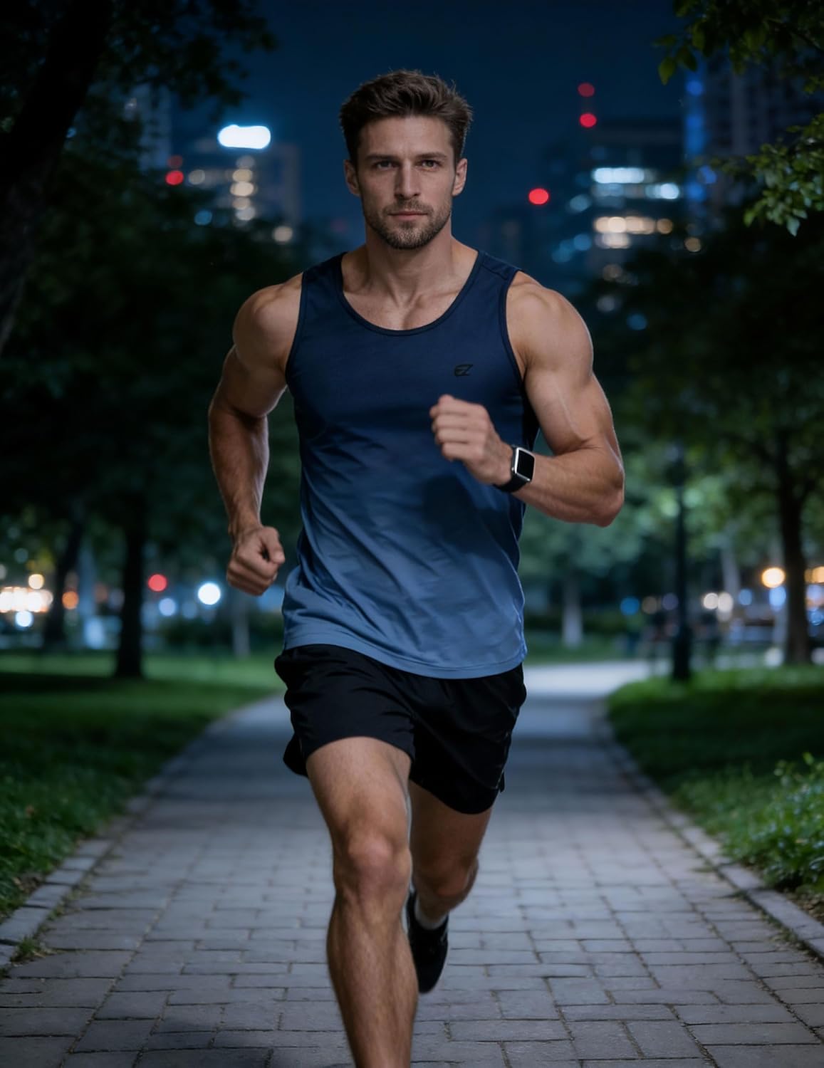 EZRUN Men's Tank Tops Quick Dry Workout Swim Beach Shirts Sleeveless Shirts for Bodybuilding Gym Fitness Training - Image 3