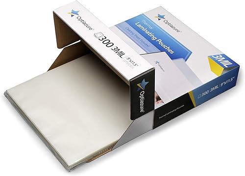 Miniatura 3 de Bolsas de laminación térmica de 9 x 11.5 pulgadas, 3 mil paquete de 300 unidades, transparentes, tamaño carta