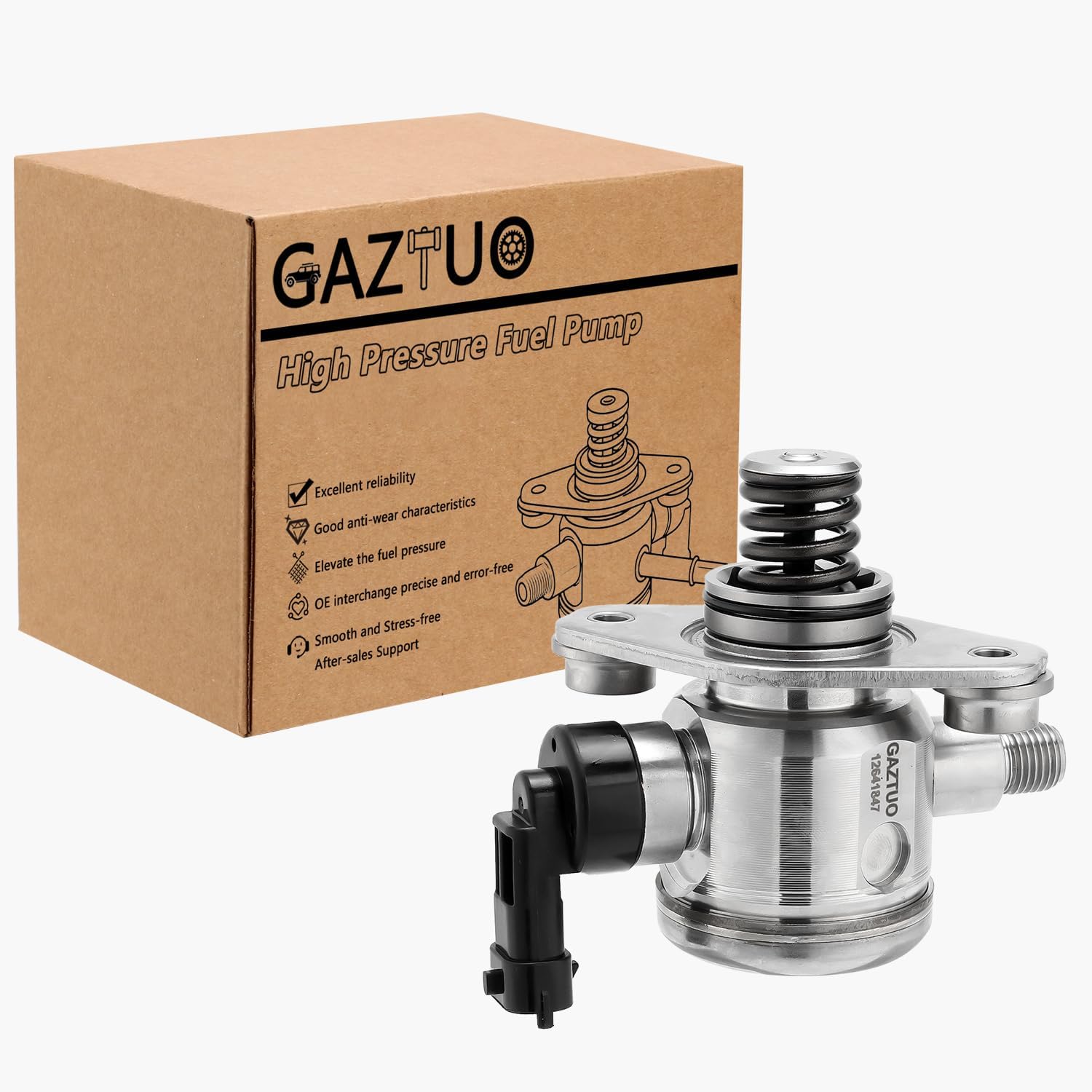 12641847 High Pressure Fuel Pump Compatible with Chevrolet Equinox Malibu Impala Captiva Sport GMC Terrain Buick LaCrosse Verano Regal 2010-2017 2.4L L4 For # HM10008 EP1028 GDP103