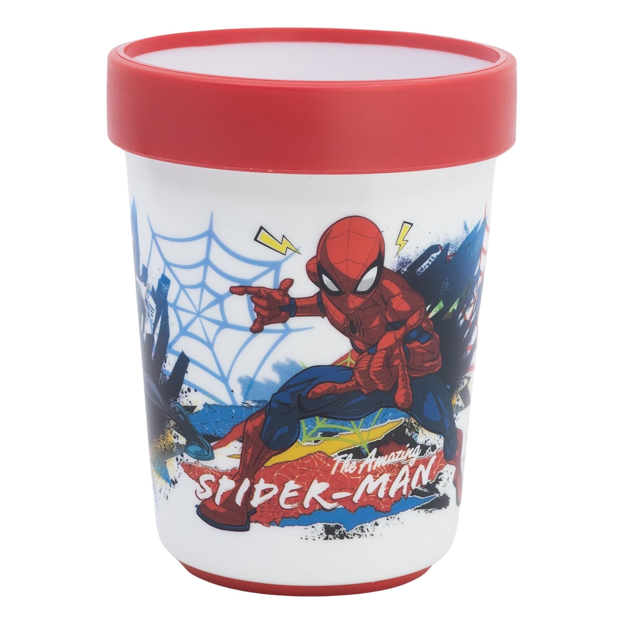 Gobelet réutilisable Spiderman avec base antidérapante - 260 ml