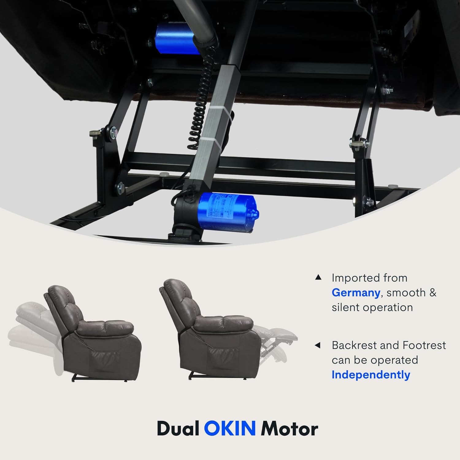 FLEXISPOT XL51 Power Lift Recliner Chair in a lay-flat position, demonstrating its full recline capability.