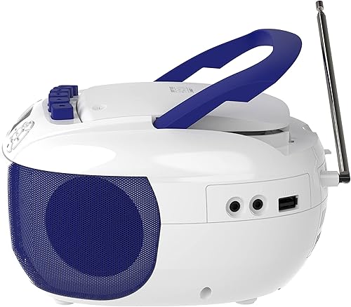 Miniatura 4 de BRIA PB277 estéreo portátil CDcassette audio para el hogar Radio AMFM Boombox con Bluetooth, Aux, conector para auriculares, grabadora de cassette,