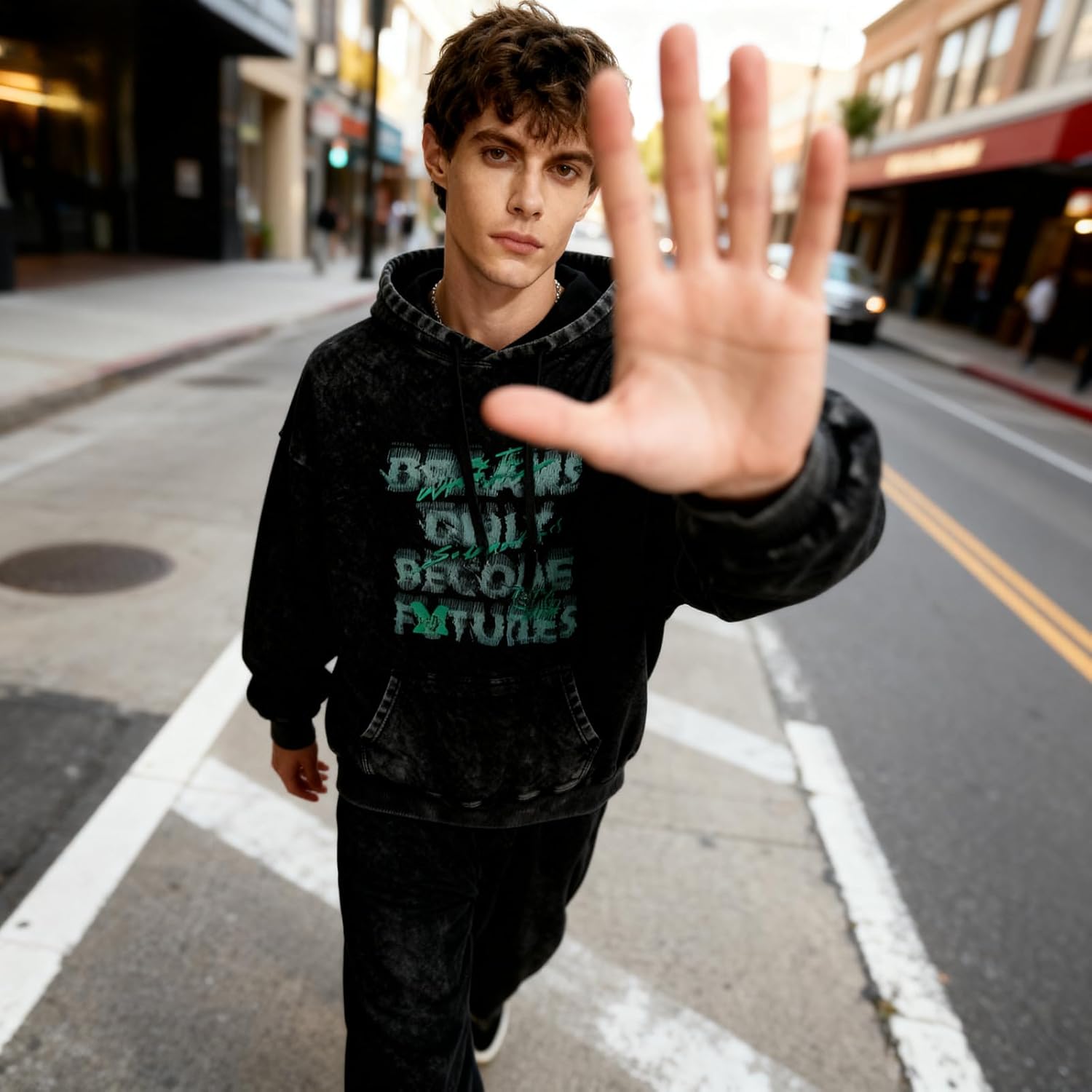 Acid Wash Hoodie Oversized Unisex Hoodies Heavy Weight Vintage Sweatshirt Men Women Pullover Fall Winter Streetwear - Image 8