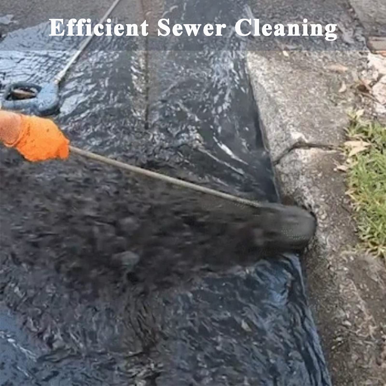 MYCK High-Pressure Clean Nozzle - Sewer Cleaning Tool High-Pressure Nozzle, Sewer Jetter Nozzle - Gutter Cleaner Tool