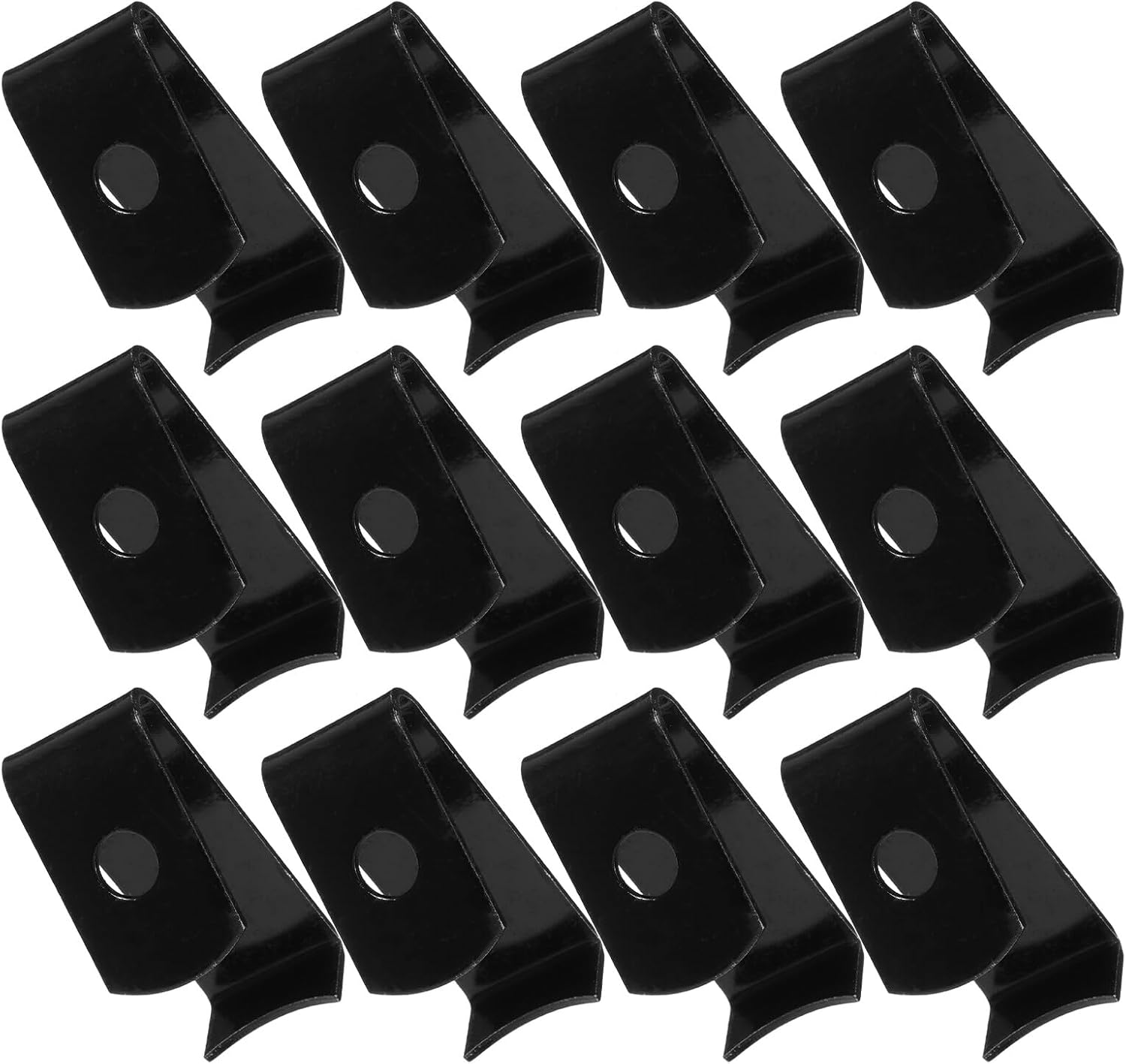 DECHOUS 12pcs Metal Plant Hangers Wall Mount Planter Clips Outdoor Flower Pot Holder Hooks with Screws for Garden Patio Wall Hanging Planter Storage