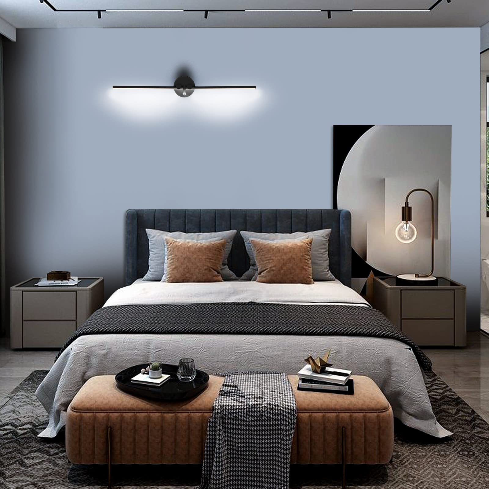 KAWELL 12W Moderne LED Applique Murale Intérieur LED Lampe Murale