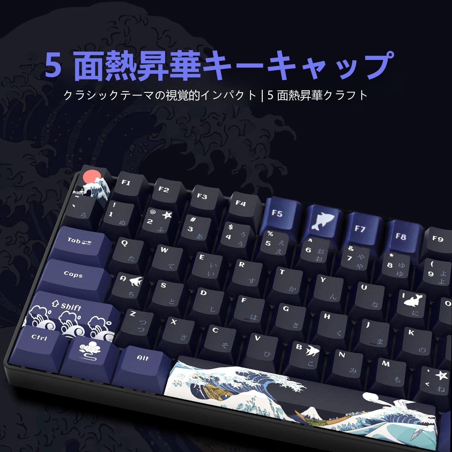 Amazon.co.jp: 129 Cherry キーキャップ 日本語 DYE-Sub