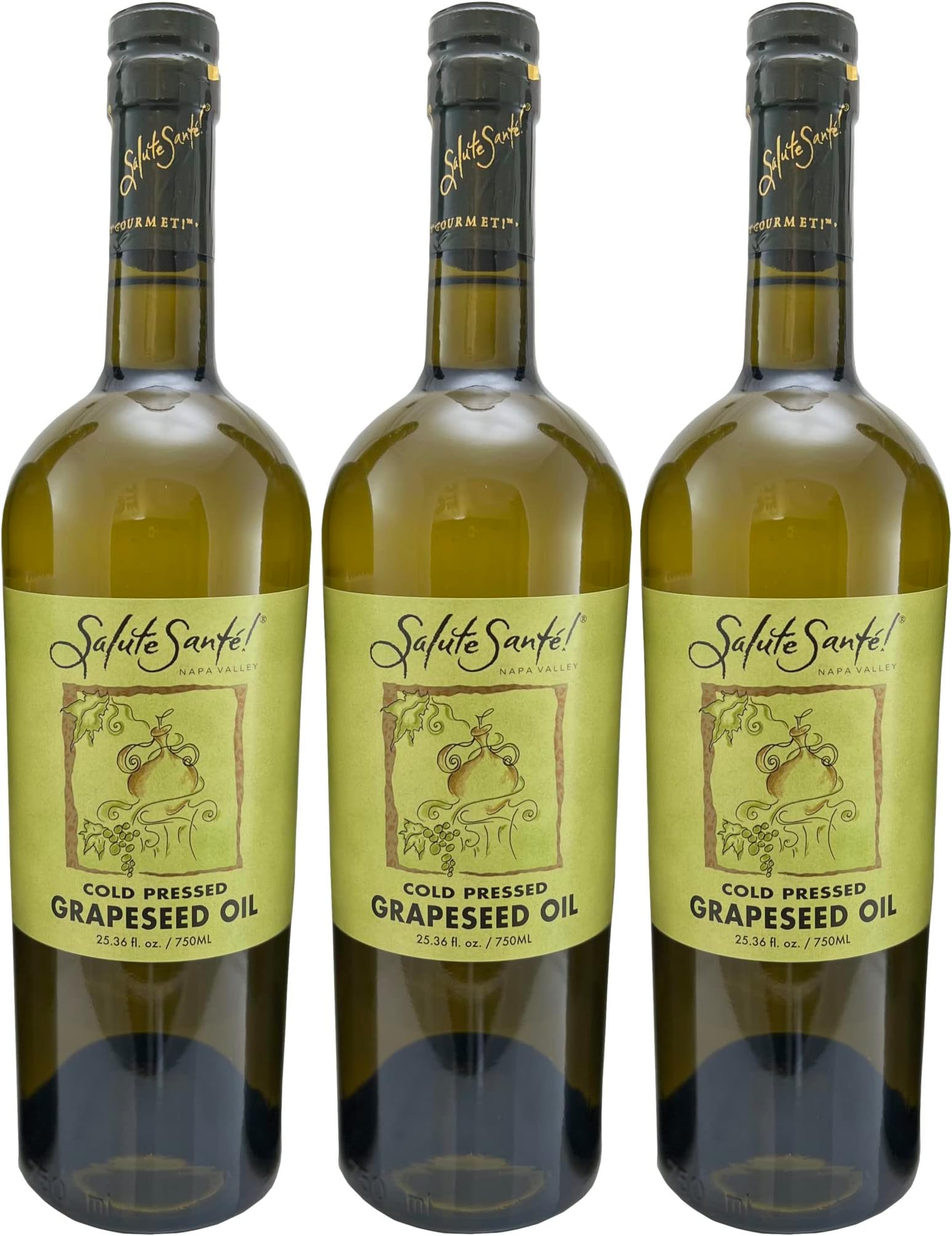 Cold Pressed Grapeseed Oil by Salute Sante! High